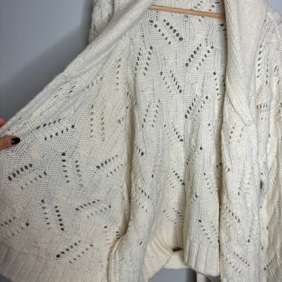 Veronica Beard Oversized Crochet Knit Belted Cardigan - Picture 7 of 10